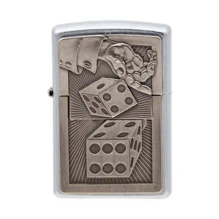 Zippo-sytytin, "Lucky Seven", kaiverrus, laatikko, bensa loppu