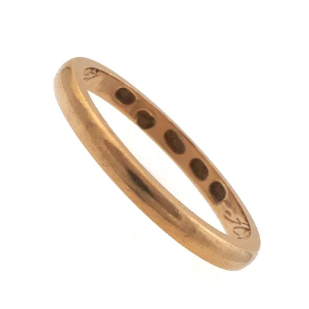 Sileä sormus, koko 17, kaiverrettu, 750,  Paino: 2,4 g