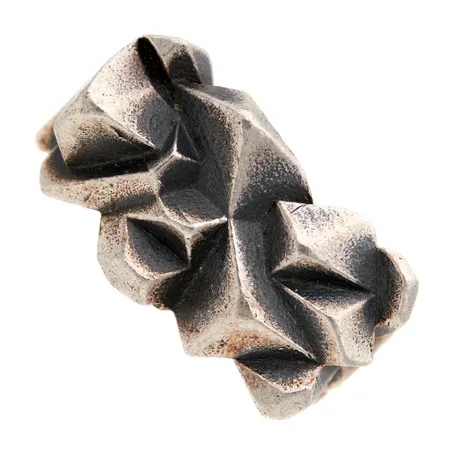 Sormus, Routa, Lumovava, kaiverrettu, koko 18, 925, Paino: 14,3 g