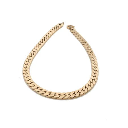 Panssarikaulaketju, pituus 45cm, leveys 10mm, 585, Paino: 29,3 g