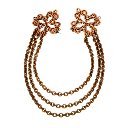 Solki, Kalevala, Karjalainen nauhapunos, pituus 150mm, pronssia