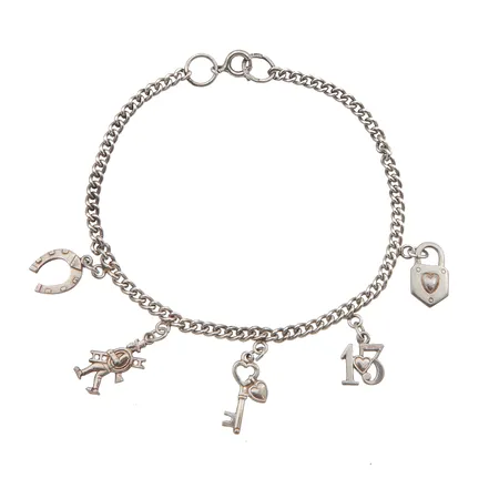 Ranneketju maskoteilla, pituus 18cm, 813, Paino: 7,1 g