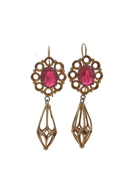 Kivikorvakorut punteilla, korkeus 60mm, 925br, Paino: 9,8 g