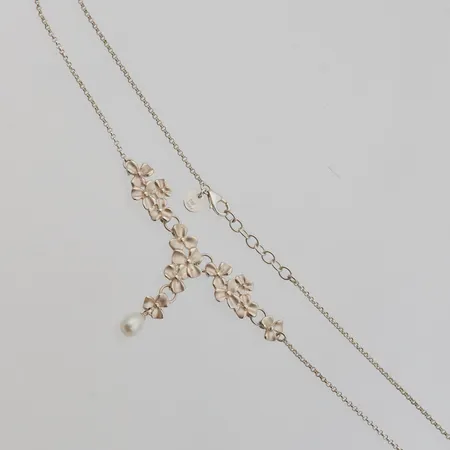 Helmikaulakoru, pituus 43-46cm, 925br, Paino: 12,5 g