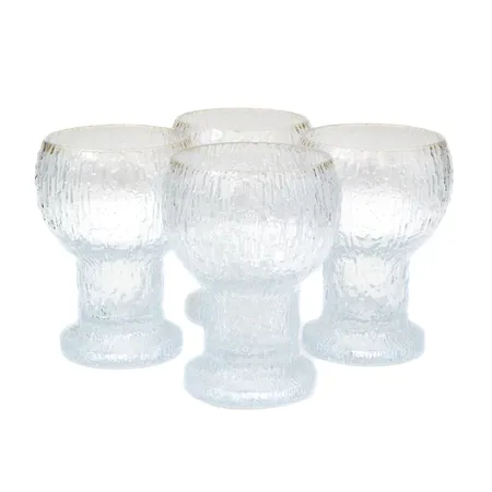 Neljä punaviinilasia, Iittala, Kekkerit, design Timo Sarpanevan, korkeus 125mm, Ø 75mm,