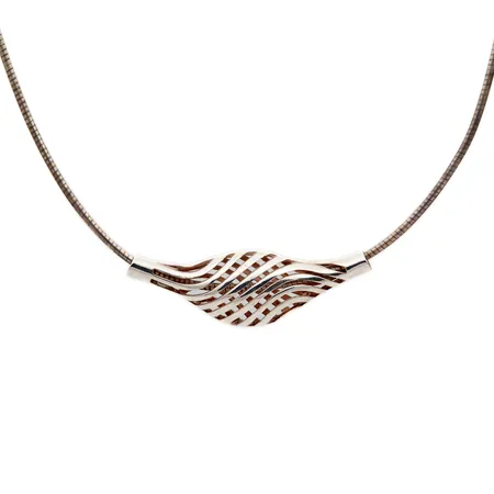 Kaulakoru, pituus 45cm, Ritva-Liisa Pohjalainen, 925, Paino: 13,8 g