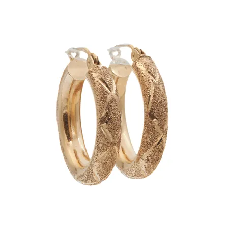 Kuvioidut korvarenkaat, Ø 22mm, 585, Paino: 3,6 g