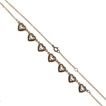 Kaulakoru, Kalevala Koru Talon Sydän, ketjun pituus 43-46cm, pronssia