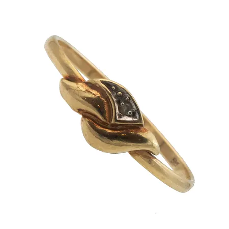 Timanttisormus 1xn.0.005ct, koko 16¼, 585, Paino: 0,9 g