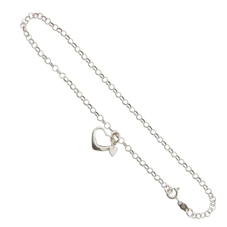 Nilkkakoru riipuksella, pituus 28cm, riipuksen korkeus 16mm, 925, Paino: 4 g