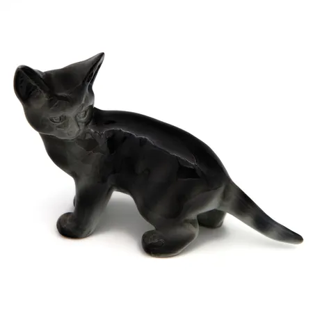 Kissa-figuuri, Arabia, design Lea Von Mickwitz, korkeus 135mm, lasituksessa pientä kulumaa 