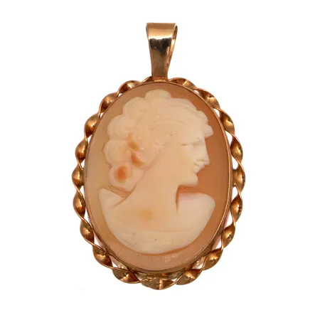 Camee-riipus, korkeus 29mm, 585br,  Paino: 2,2 g