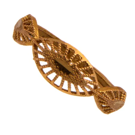 Kuvioitu sormus, koko 17, leimaamaton 875,  Paino: 1,4 g