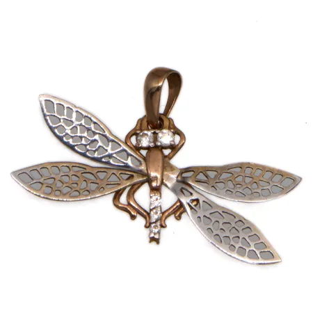 Kiviriipus, korkeus16mm, leveys 25mm, leimaamaton 585br kelta- ja valkokulta, Paino: 0,7 g