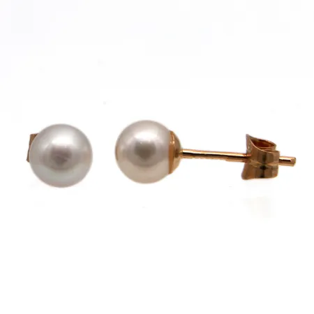 Helmikorvakorut, helmen Ø 5mm, 585br,  Paino: 0,8 g