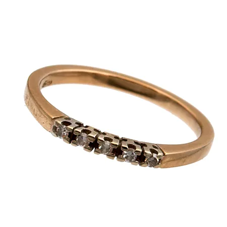 Timanttisormus 5xn.0.005ct, koko 17¾, 750, Paino: 2,7 g