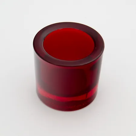 Tuikkulyhty, Kivi, Marimekko, punainen, korkeus 60mm.