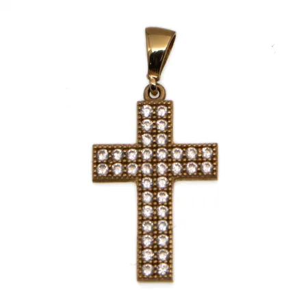 Ristiriipus kivillä, korkeus 26mm, 585br, Paino: 1,3 g