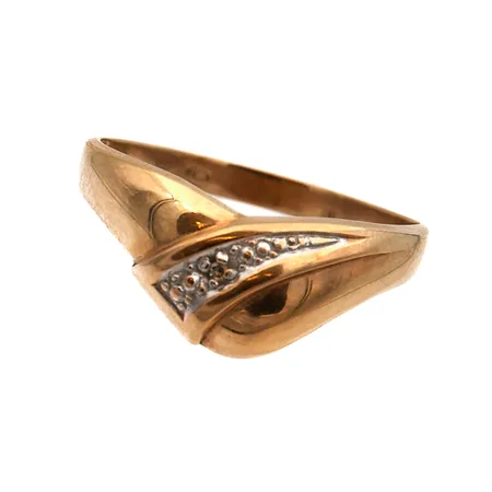 Timanttisormus 1xn.0.005ct, koko 18, 585, Paino: 1,6 g