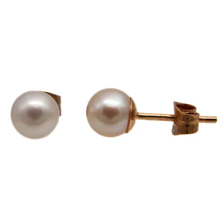 Helmikorvakorut, helmen Ø 5mm, 585br,  Paino: 0,9 g