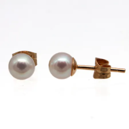 Helmikorvakorut, helmen Ø 5mm, 585br,  Paino: 0,7 g