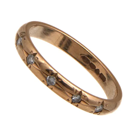 Timanttisormus, 5xn.0.02ct, koko 18, 585,  Paino: 2,8 g