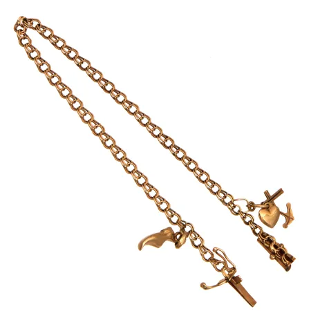 Bismarck-ranneketju heloilla, pituus 185mm, leveys 4mm, 750, Paino: 5 g