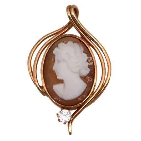 Camee-riipus, korkeus 27mm, 585br, Paino: 2,3 g