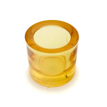 Tuikkulyhty, Kivi, Marimekko, keltainen, korkeus 60mm.