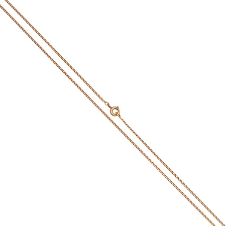 Panssarikaulaketju, pituus 38cm, leveys 1mm, 585, Paino: 2,4 g