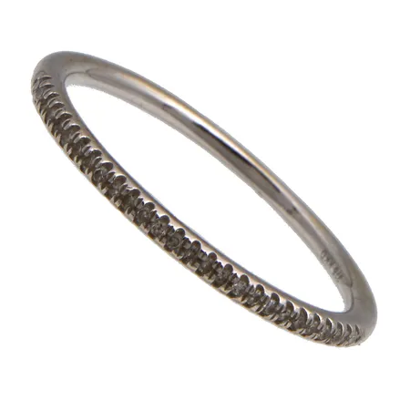 Timanttisormus, 27xn0.005ct, koko 19, 375 valkokulta,  Paino: 1,5 g