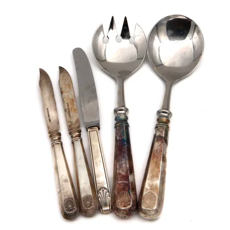 Pöytähopeaa, osa viallisia, 813-830br,  Paino: 314,2 g