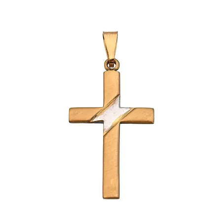 Risti-riipus, korkeus 33mm, leveys 15mm, 585,  Paino: 1,3 g