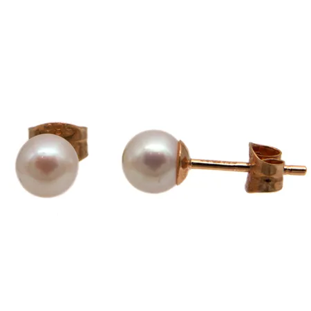 Helmikorvakorut, helmen Ø 5mm, 585br,  Paino: 0,7 g