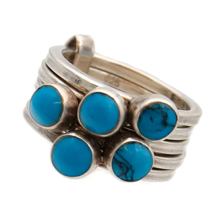 Kivisormus, koko 16¾, 925br,  Paino: 12 g