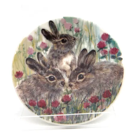 Seinälautanen Arabia Fauna, Puput, design Tuula Lappalainen, Ø 120mm