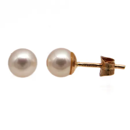 Helmikorvakorut, helmen Ø 5mm, 585br,  Paino: 0,9 g