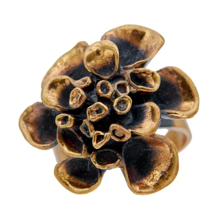 Sormus, koko muunneltavissa, Jäkälä, Valo-koru, design Hannu Ikonen