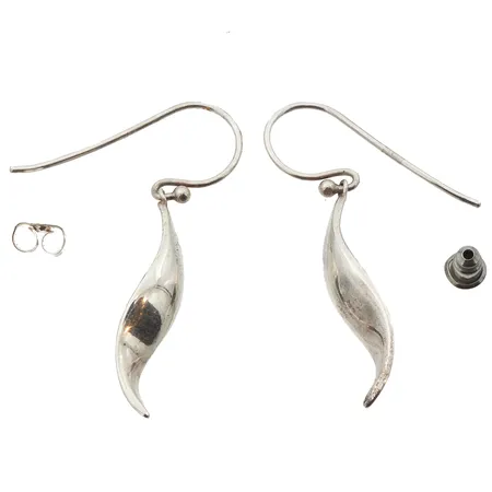 Korvakorut, korkeus 44mm, taustat metallia, 925, Paino: 5,1 g