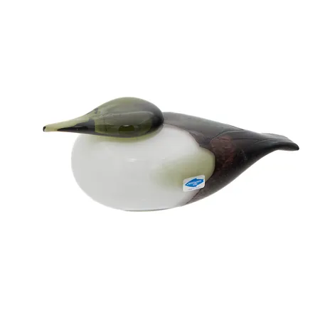 Lasilintu, Haahka, signeeraus Oiva Toikka Nuutajärvi, korkeus 80mm, pituus 220mm, pohjassa hieman siirtojälkiä Paino: 0 g