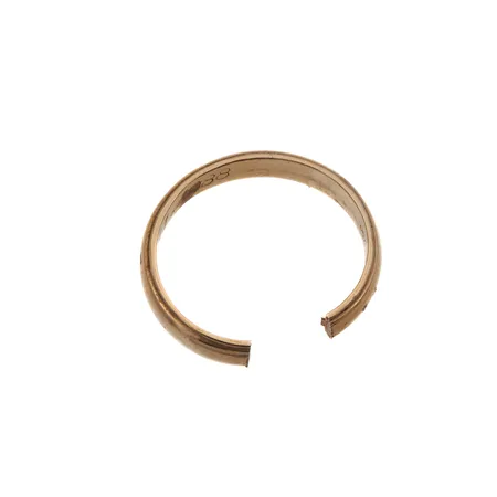 Viallinen sileä sormus, kaiverrettu, 750, Paino: 4,4 g