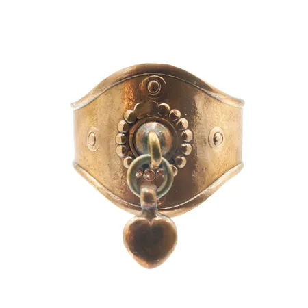 Sydänsormus Kalevala, koko muunneltava, pronssia, Paino: 0 g