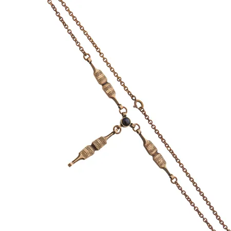 Kaulakoru spektroliitilla Kalevala, Kehrääjä kääty, pituus 42-44cm, pronssia Paino: 0 g