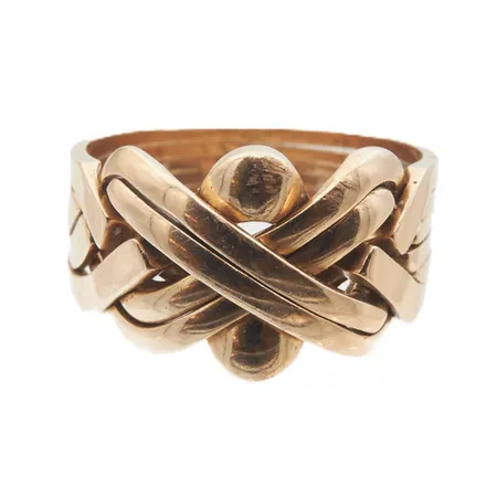 Pirunnyrkkisormus, koko 21, kuusiosainen, 585, Paino: 11,2 g