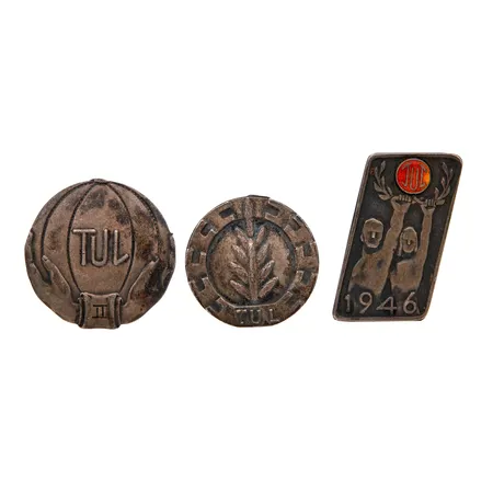 Kolme viallista hopeamerkkiä, 813,  Paino: 14,1 g