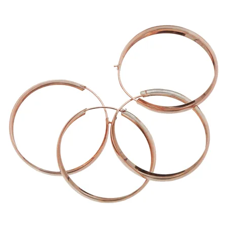 Kaksi paria korvarenkaita, Ø 35mm, 830, Paino: 3,9 g