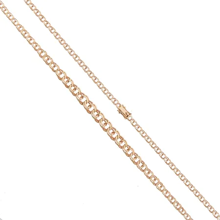 Bismarck-kaulaketju, pituus 45cm, leveys 4-7mm, 585, Paino: 9,9 g