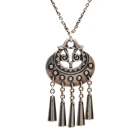 Kaulakoru, Kalevala, Kuutar, riipuksen korkeus 52mm, ketjun pituus 62,5cm, 925,  Paino: 12,2 g