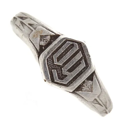 Sormus, koko 19¾, tekijänleima Heikki Leimu, vuodelta 1954, 813, Paino: 5,1 g