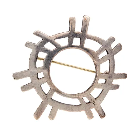 Rintakoru, Aurinko, Taigakoru, Ø 42mm, nimileima JAN, 925, 